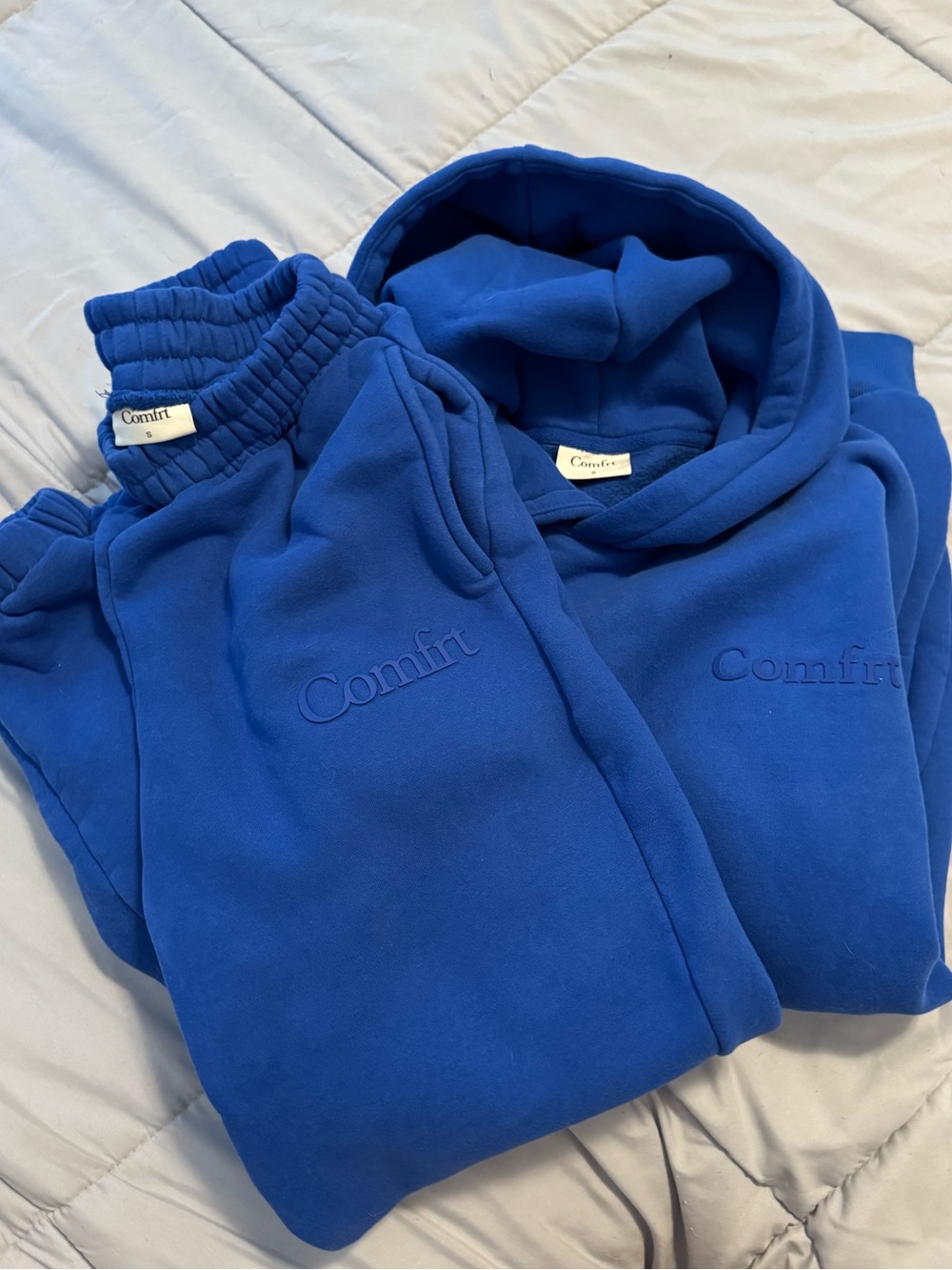Comfrt Cobalt Minimalist Hoodie & Joggers Set